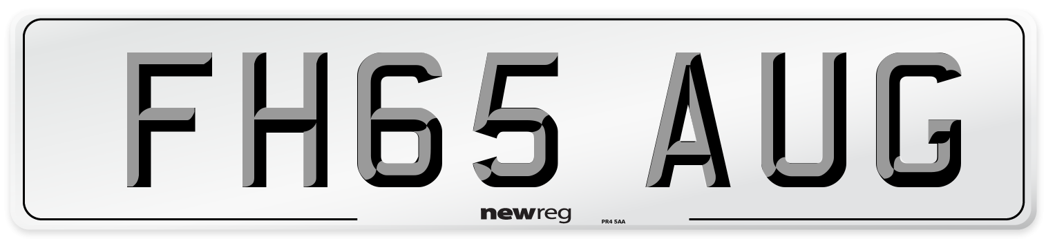 FH65 AUG Number Plate from New Reg